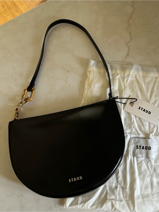 STAUD Handbags - Staud COLT SHOULDER BAG - BLACK POLISHED ( Origin $395 )
